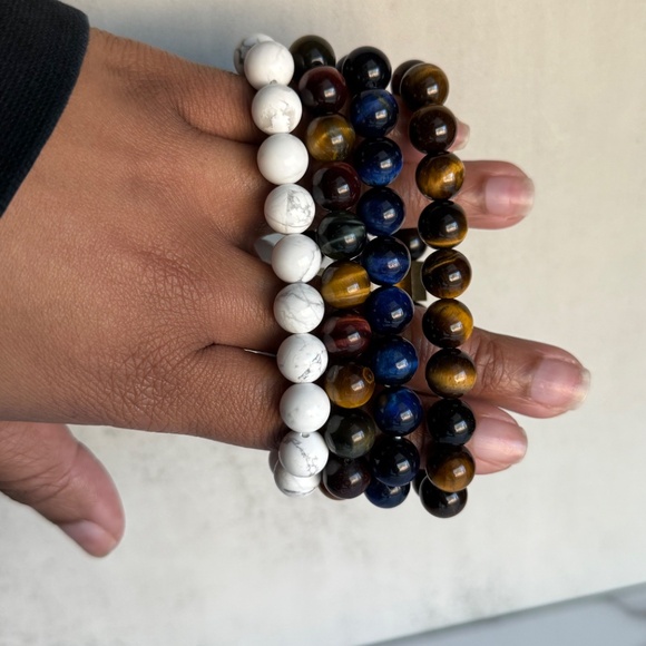 10mm Beaded Bracelet Stack - Picture 2 of 4